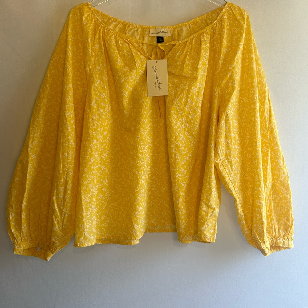 Yellow Floral Women's Top